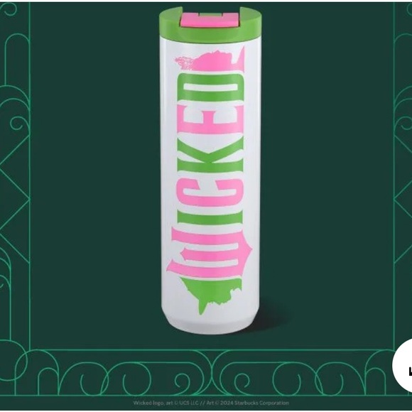 Starbucks Vibrant Green and Pink Tumbler - Picture 3 of 3